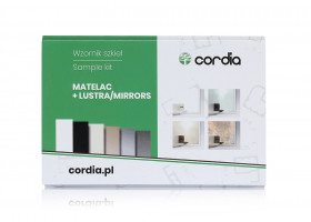 CORDIA Glass Samples Book for Aluminium Frames MATELAC + mirrors