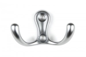 TULIP hook Livorno satin chrome + screws