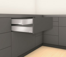K-BLUM Legrabox M 500mm/70 kg, Blumotion/TOB, karbon black CS-M, screw
