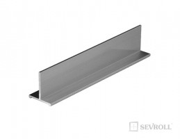 SEVROLL connecting profile T Decor 3m silver