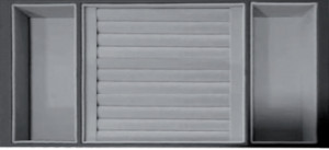 StrongIn organizer for jewelry and rings in a wardrobe drawer 400mm