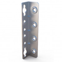 Bed connecting fittings 128x25x25x1.5mm