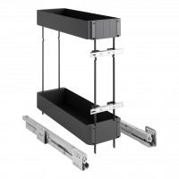 KES 002141 K-Line double basket 200mm anthracite