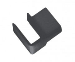 StrongBox edge grip for square cross reling internal divider grey