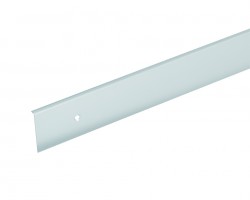 End profile for worktops 38 "0" radius aluminium right