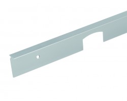 Corner connecting strip/extending for worktops 38 "0" radius aluminium L/P
