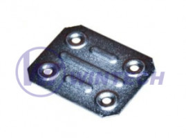 Connecting plate 50x40 white zinc