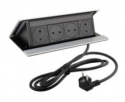 LEGRAND PopUp, 4x230V, anodized aluminum
