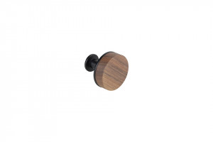 TULIP Knob Mewo walnut/black matt