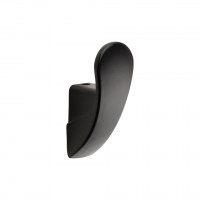 TULIP Hook Rudi black matt + screws