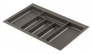 Cutlery tray Nolago  basalt  gray for Merivobox 80 (708 x 423 mm)