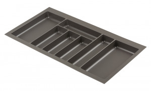 Cutlery tray Nolago  basalt  gray for Merivobox 90 (808 x 423 mm)