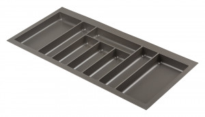 Cutlery tray Nolago  basalt  gray for Merivobox 100 (908 x 423 mm)