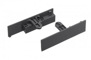 StrongMax 16 front profile holders for inner drawer 121 mm, dark grey