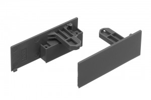 StrongMax 16 front profile holders for inner drawer 89 mm, dark grey