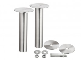 Bracket vertical oval 200mm stainless steel