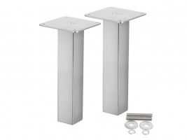 Console upright square 200mm, stainless steel