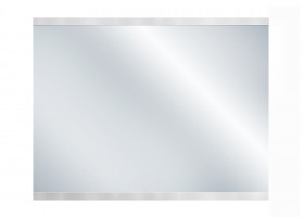 Stove screen 600x500 transparent+inox rails