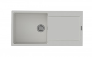 StrongSinks S3 Sink granite Zala 1000, dim.1000x500 mm,with draining board,white