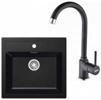 FRANKE Set T25Č SID 610 black + FP 9000.071 onyx