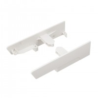 StrongBox inner drawer front profile holder H140 with one railing white