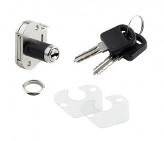 StrongLocks Drawer lock mini, chrome, various combinations + metal counter