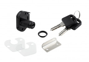 StrongLocks Drawer lock mini, black, various combinations + metal counter