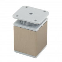 StrongLegs furniture leg FA009, 60Rmm, imitation stainless steel/gray plastic