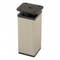StrongLegs furniture leg FA009, 100Rmm, imitation stainless steel/black plastic