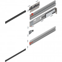 BLUM 801P600E.R2 Revego Uno pocket rail guide, 600 mm, right
