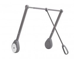 VIBO ASSA 750/1250mm folding clothes rail gray