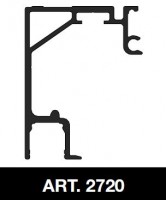 TERNO Solo Vetro upper line 2720/AS alu silver 3m