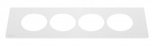 LEGRAND DisqIn frame, 8 modules, white