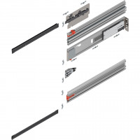 BLUM 801P800E.R2 Revego Uno pocket rail guide, 800 mm, right