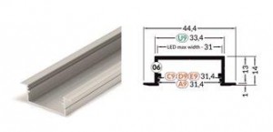 StrongLumio ALU profile for LED Vario30-06 (4m) white