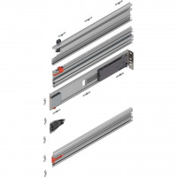 BLUM 802P525D.R2 Revego Duo pocket rail guide, 525 mm, right