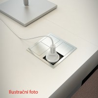 VersaHit Dual 2x230V (Schuko), brushed aluminum