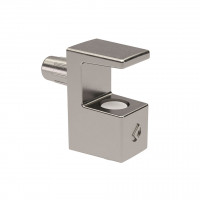 IF-Grace shelf support for glass 5 - 6mm, nickel, 5mm