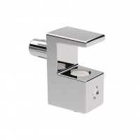 IF-Grace shelf support for glass 5 - 6mm, chrome, 5mm