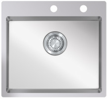 StrongSinks S3 Sink Duna 500, 500x 505 mm stainless steel with excenter