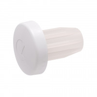 IF-damper door screw 5mm Bi-material white height 2.5mm