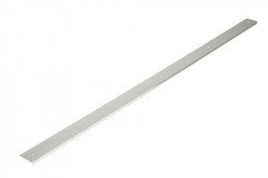 End strip for worktop 38mm length 900mm right stainless steel