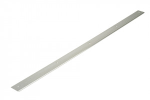 End strip for worktop 38mm "0" radius length 900mm left stainless steel