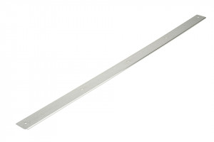 End strip for worktop 38mm length 900mm left stainless steel