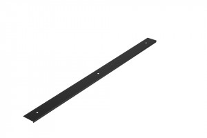 End strip for worktop 38mm "0" radius right black mat
