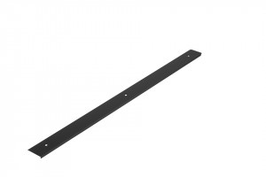 Finishing strip for worktop 38mm right black mat