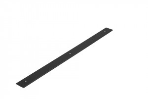 End strip for worktop 38mm "0" radius left black matt