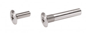 K-IF FLAT connecting fittings M4x30 - 40mm complete nickel