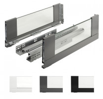 K-Strongmax 18 Pull-Out H185/450Mm, Glass Drawer Side, Black