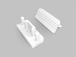 StrongLumio end parts for Surface 10 profile gen2 white (pair)